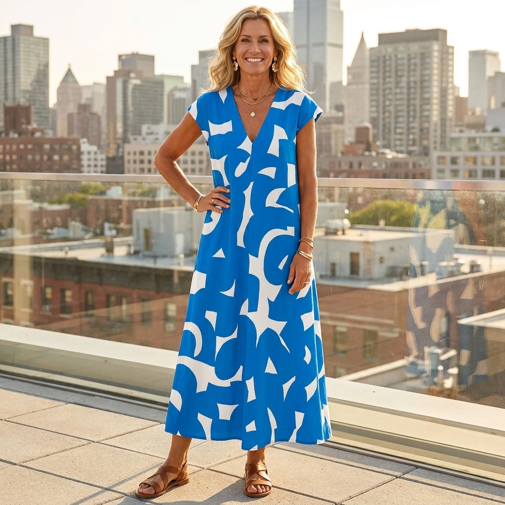 Tatiana | Bold Graphic Maxi Dress