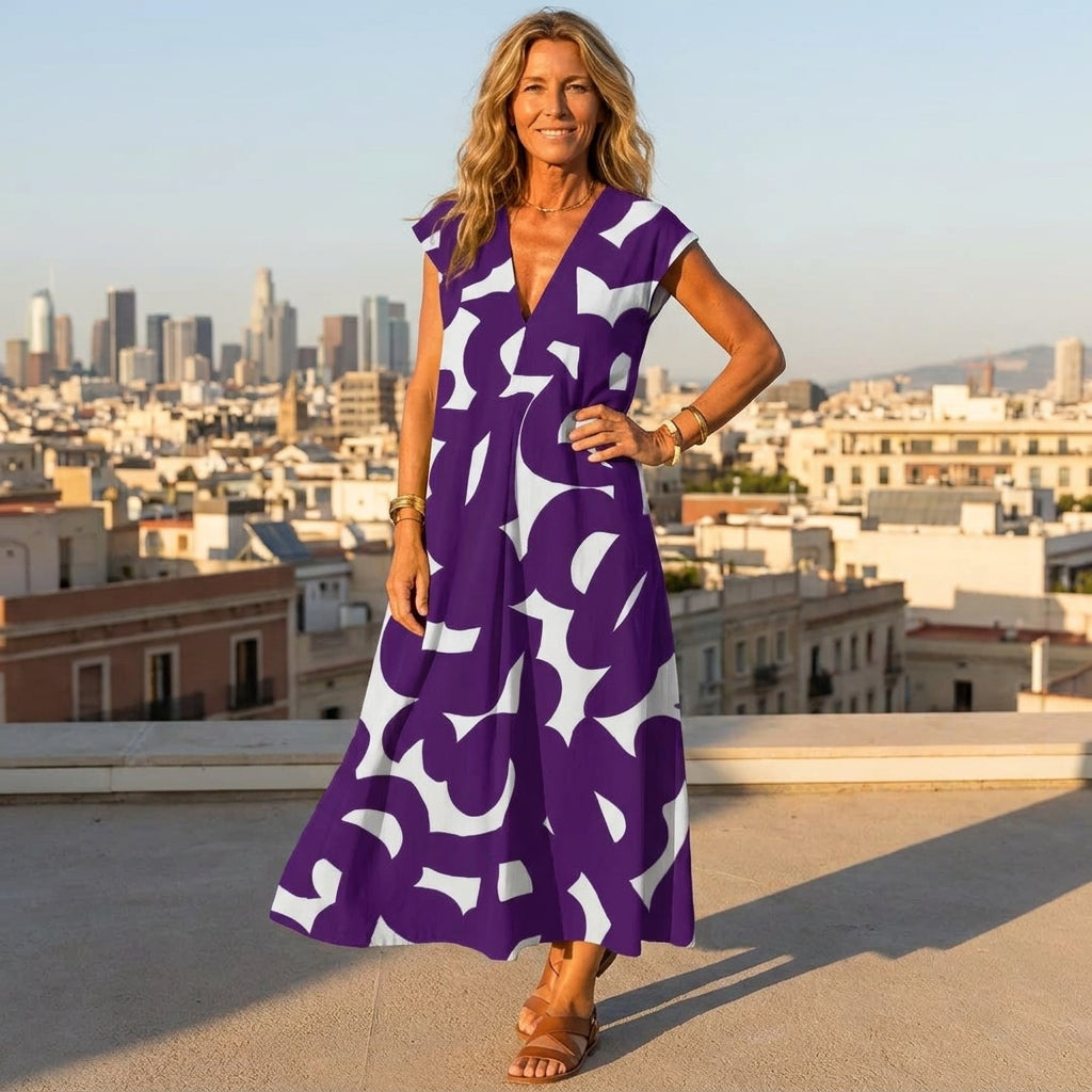 Tatiana | Bold Graphic Maxi Dress