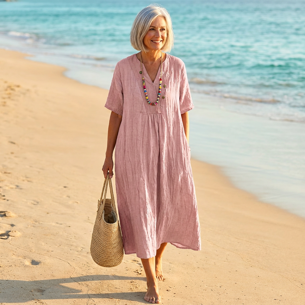 Silvana | Relaxed Linen Maxi Dress