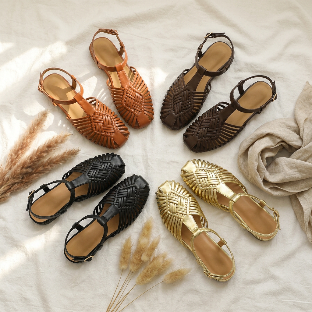 Margaux | The Woven Gladiator Sandal
