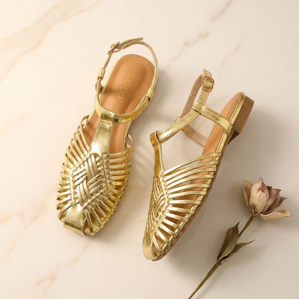 Margaux | The Woven Gladiator Sandal