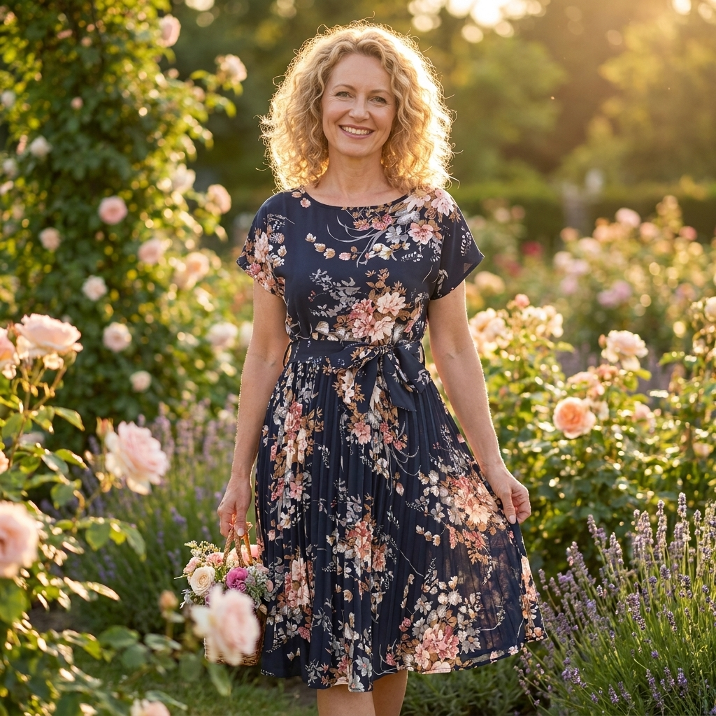 Rosalie — Floral A-Line Dress
