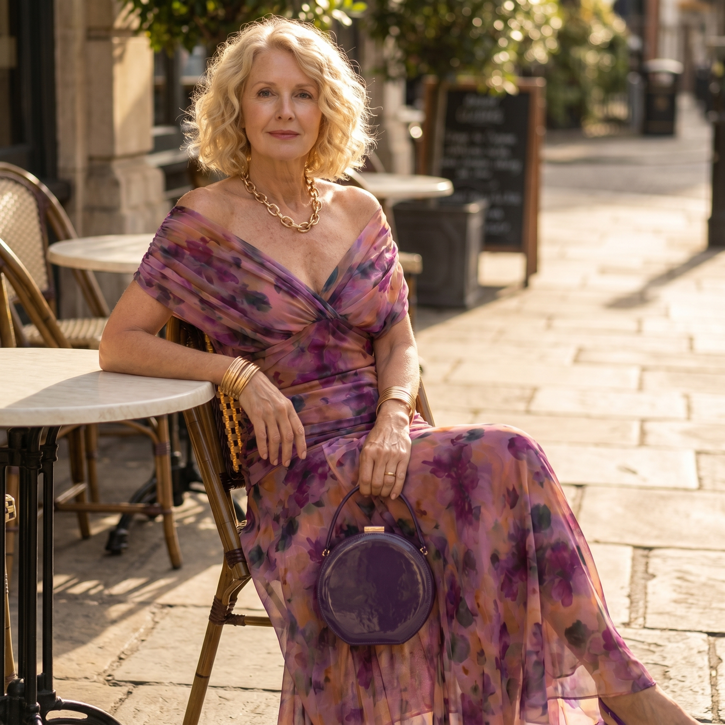 Calen | Off Shoulder Flow Midi Dress