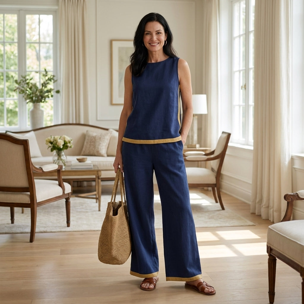 Leila | Elegant 2-Piece Set with Relaxed Fit and Refined Details