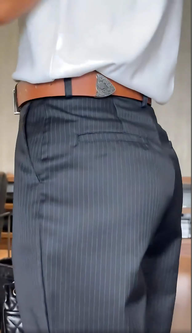 Vivienne | Pinstripe Straight Leg Pants
